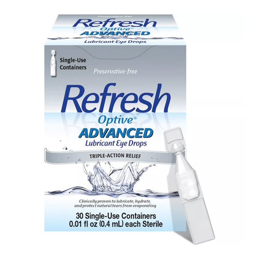 Refresh Optive Advanced Preservative Free Lubricant Eye Drops - 0.3 fl oz/30ct