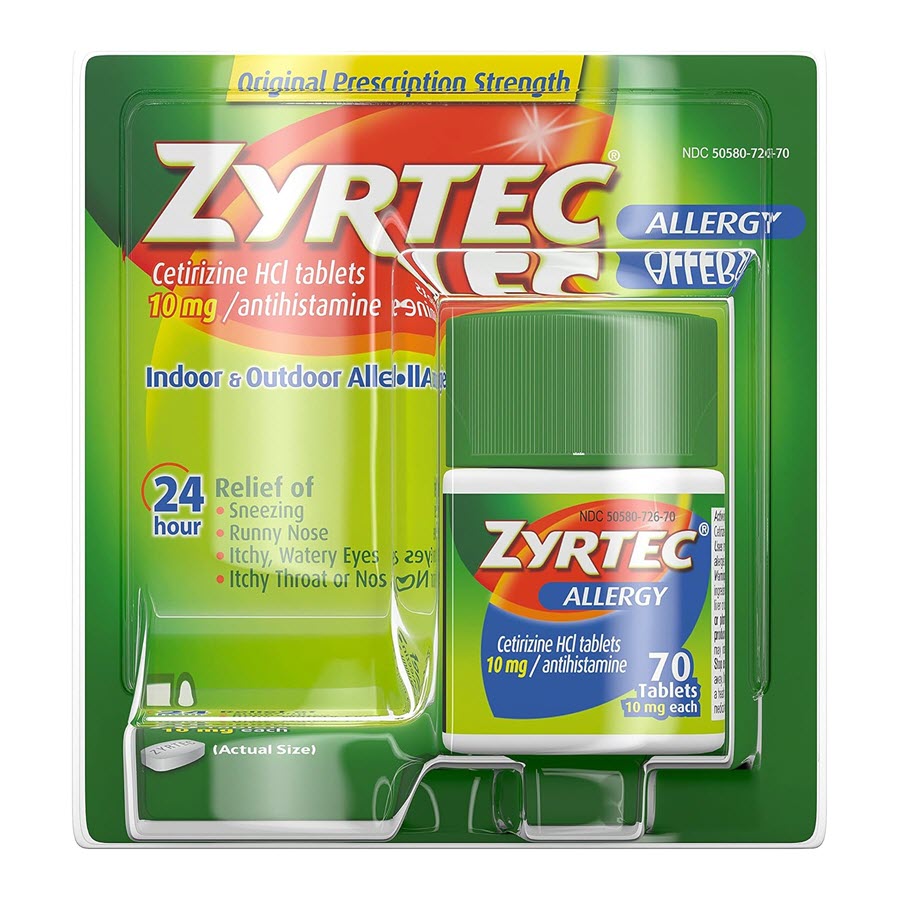 Zyrtec-D Allergy And Congestion, Extended Release Tablets, 12ct