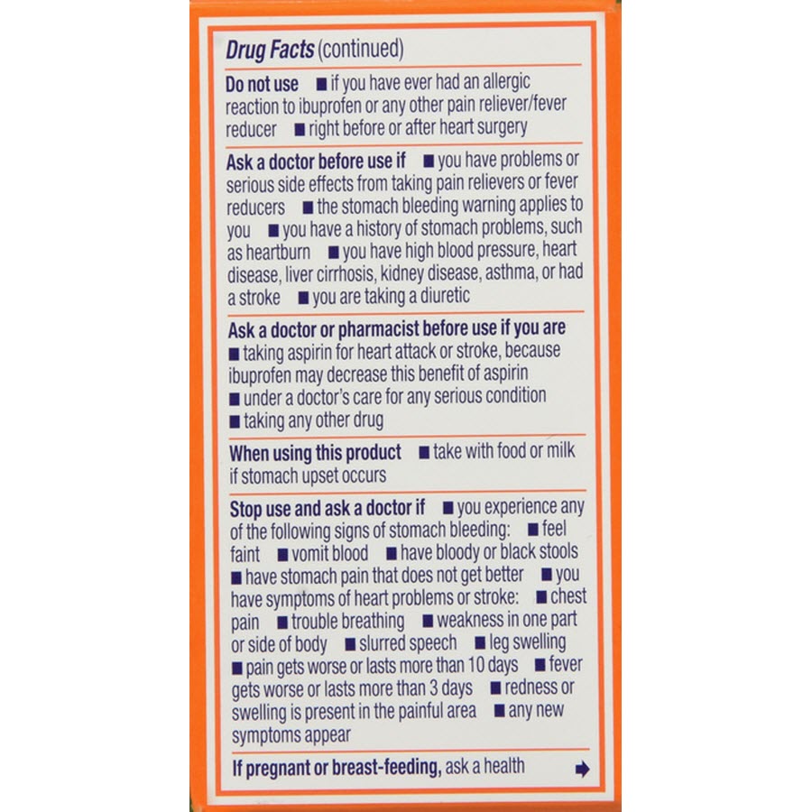 Motrin IB Pain Reliever-Fever Reducer Caplets 200mg, 24ct