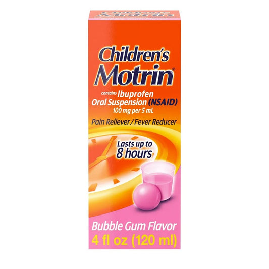 Children's Motrin Pain Reliever/Fever Reducer Liquid - Ibuprofen (NSAID) - Bubble Gum - 4 fl oz