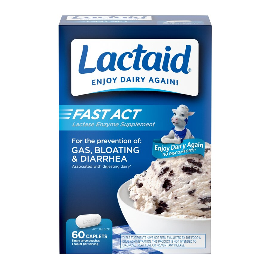 Lactaid Fast Act Lactose Intolerance Caplets - 60pk