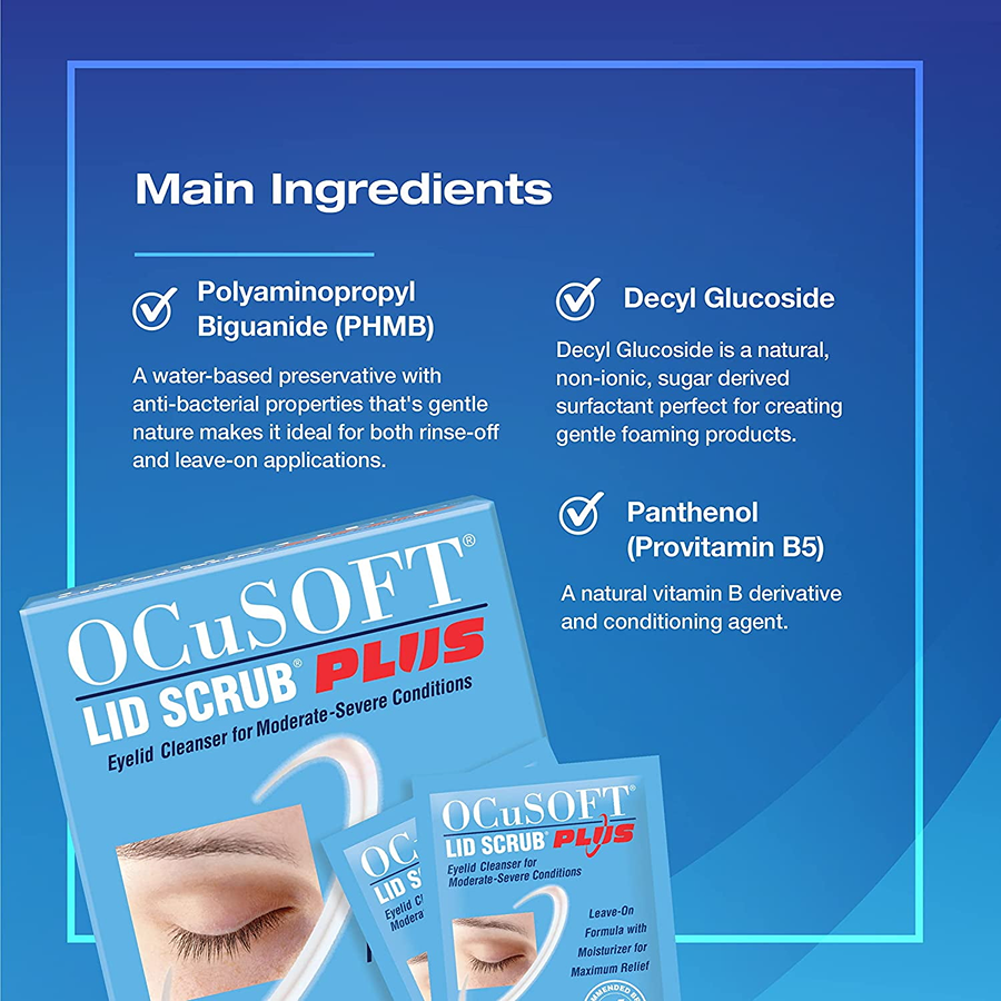 Ocusoft Lid Scrub Plus Size, 30ct