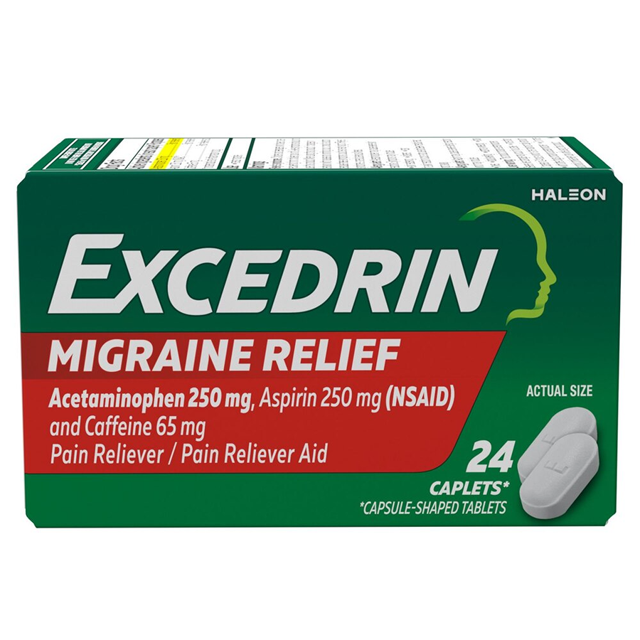 Excedrin Migraine Pain Reliever Caplets - 24 ct