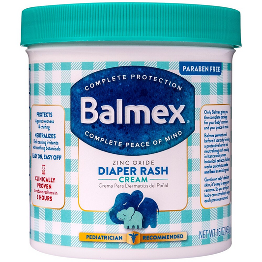 Balmex Complete Zinc Oxide Protection Diaper Rash Cream - 16oz