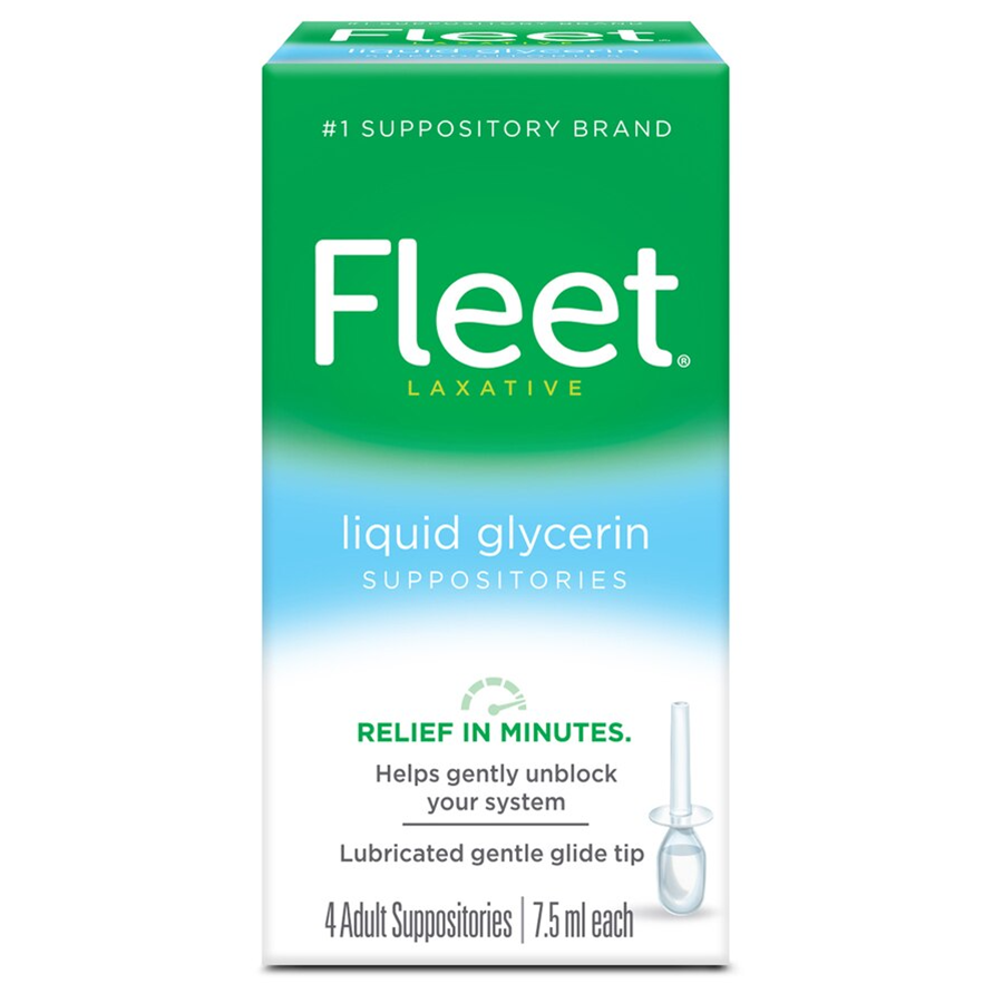 Fleet Liquid Glycerin Suppositories for Adult Constipation - 4ct