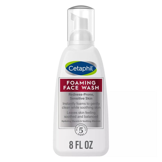 Cetaphil Foaming Face Wash for Redness Prone Skin - 8 fl oz