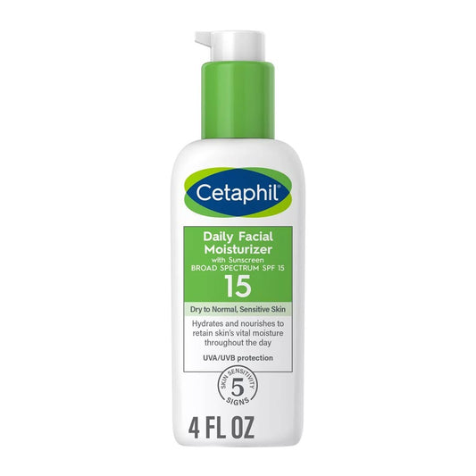 Cetaphil Daily Facial Moisturizer with No Added Fragrance - SPF 15 - 4 fl oz