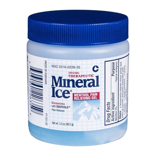 Mineral Ice Menthol Pain Relieving Gel - 3.5oz