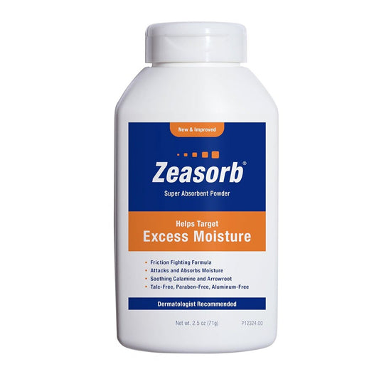 Zeasorb Excess Moisture Control Super Absorbent Foot & Body Powder, 2.5oz