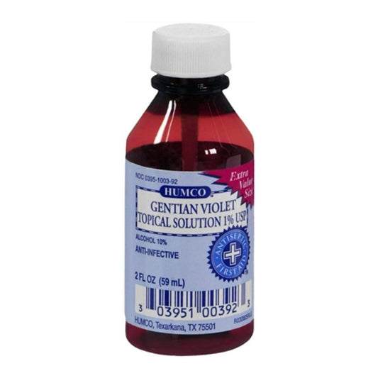 Humco Gentian Violet Topical Solution 1% USP, 2oz