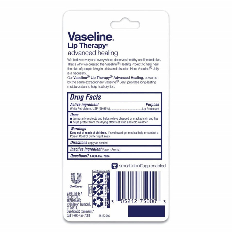 Vaseline Lip Therapy Advanced Formula 0.35 oz