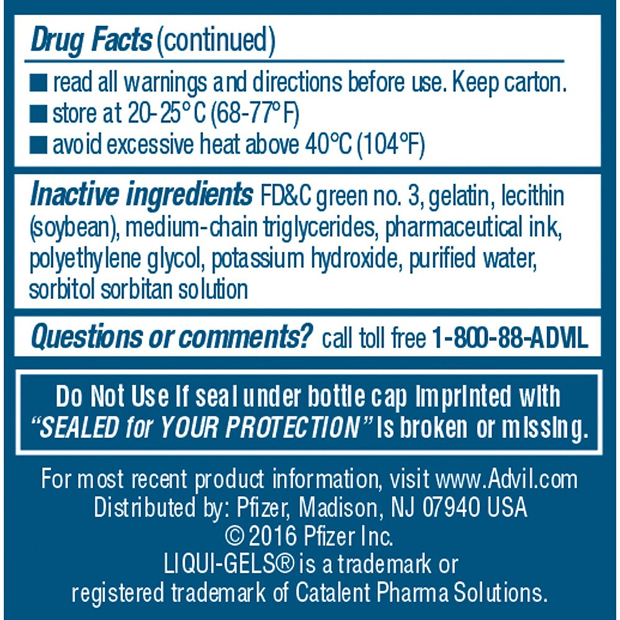 Advil Liqui-Gels, 200mg, 40 Liqui-Gels