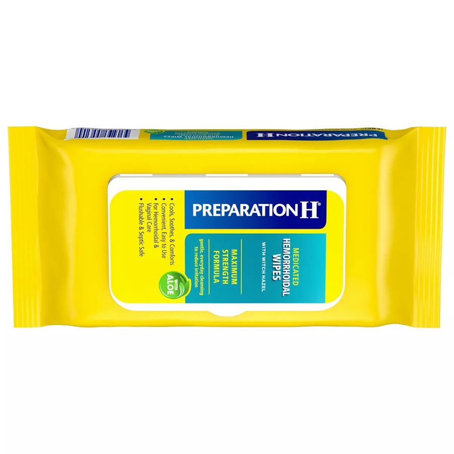 Preparation H Maximum Strength formula Medicated Wipes - 48ct