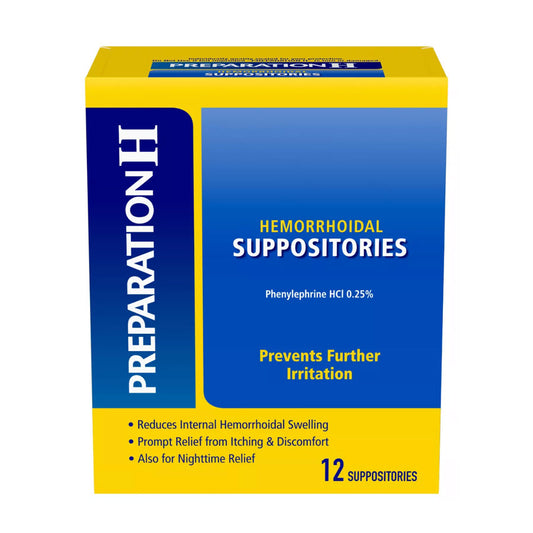 Preparation H Hemorrhoidal Suppositories - 12ct