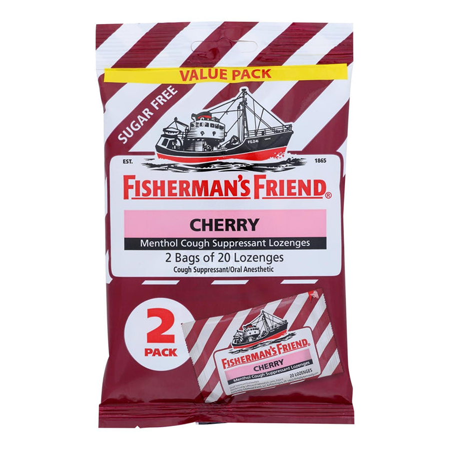 Fishermans Friend Sugar Free Cherry Flavor Lozenges, 40 ea