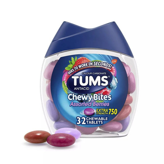 Tums Chewy Bites Assorted Berry, 32ct