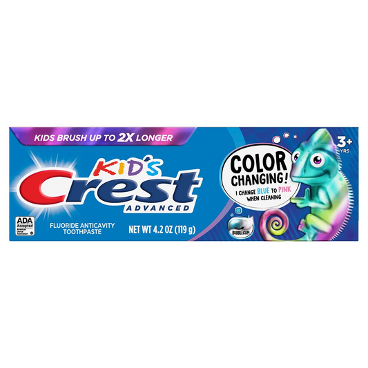 Crest Kids' Advanced Chameleon Toothpaste - Bubblegum, 4.2oz