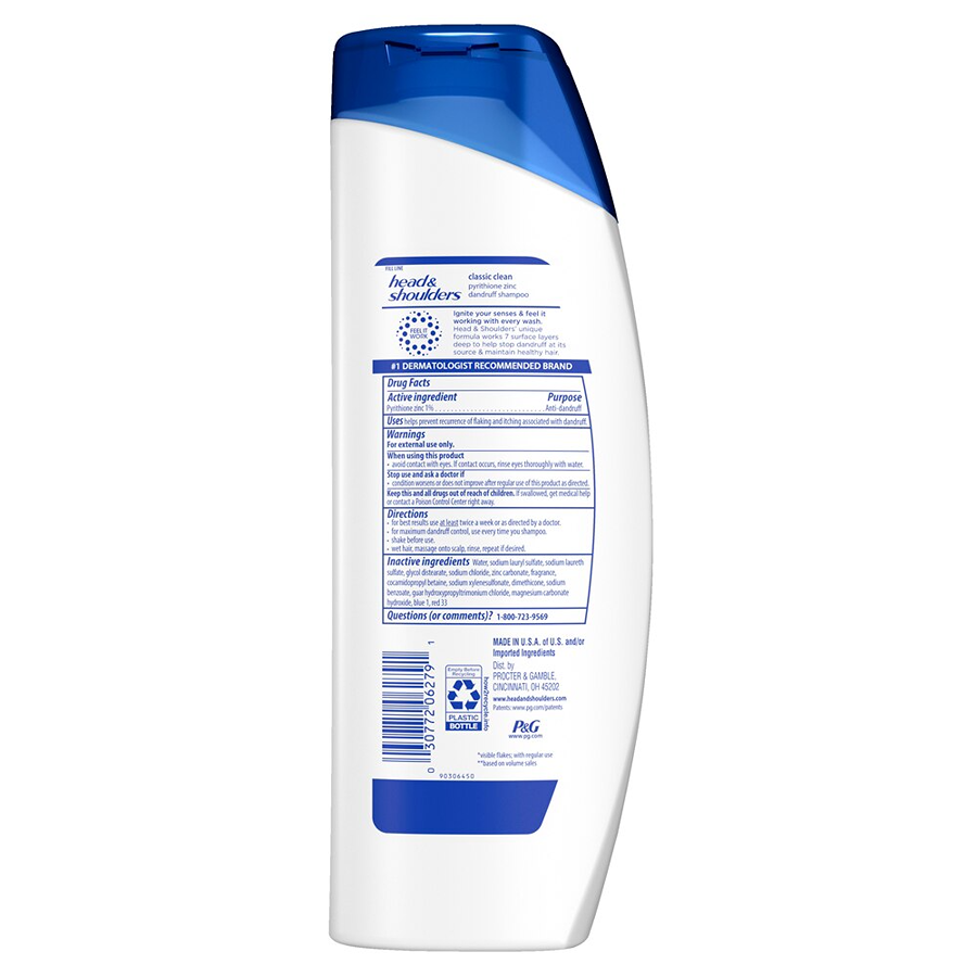 Head & Shoulders Classic Clean Dandruff Shampoo, 12.5oz