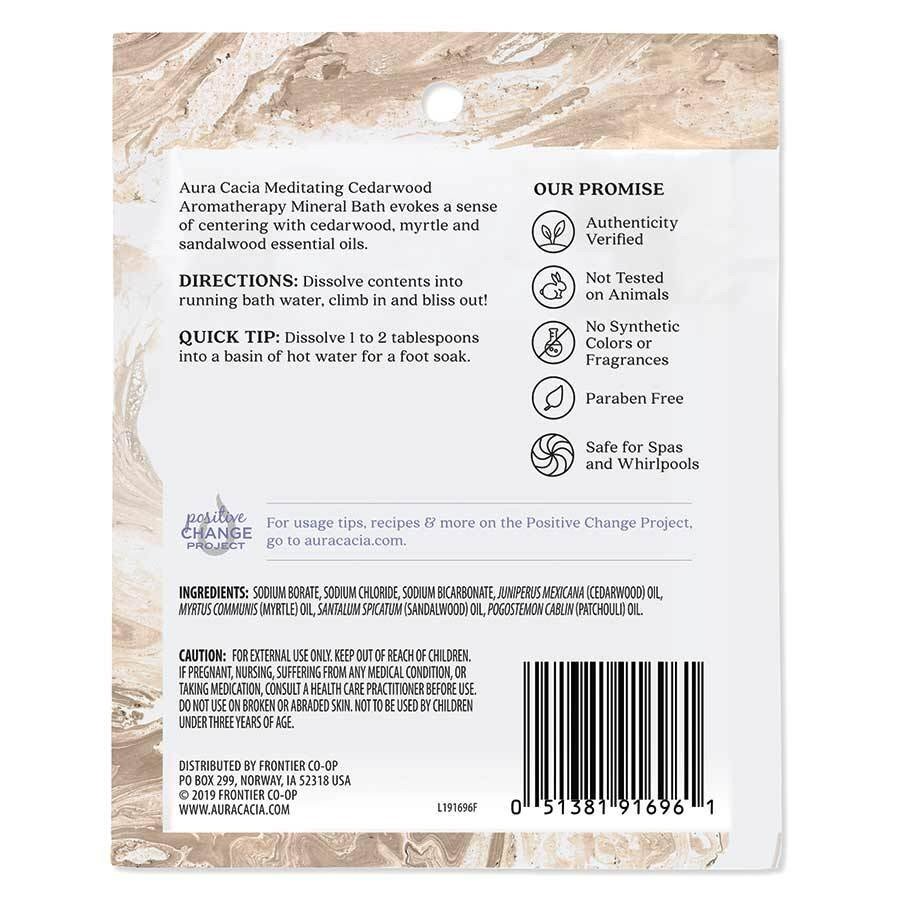 Aura Cacia Cedarwood Mineral Bath, 2.5 oz