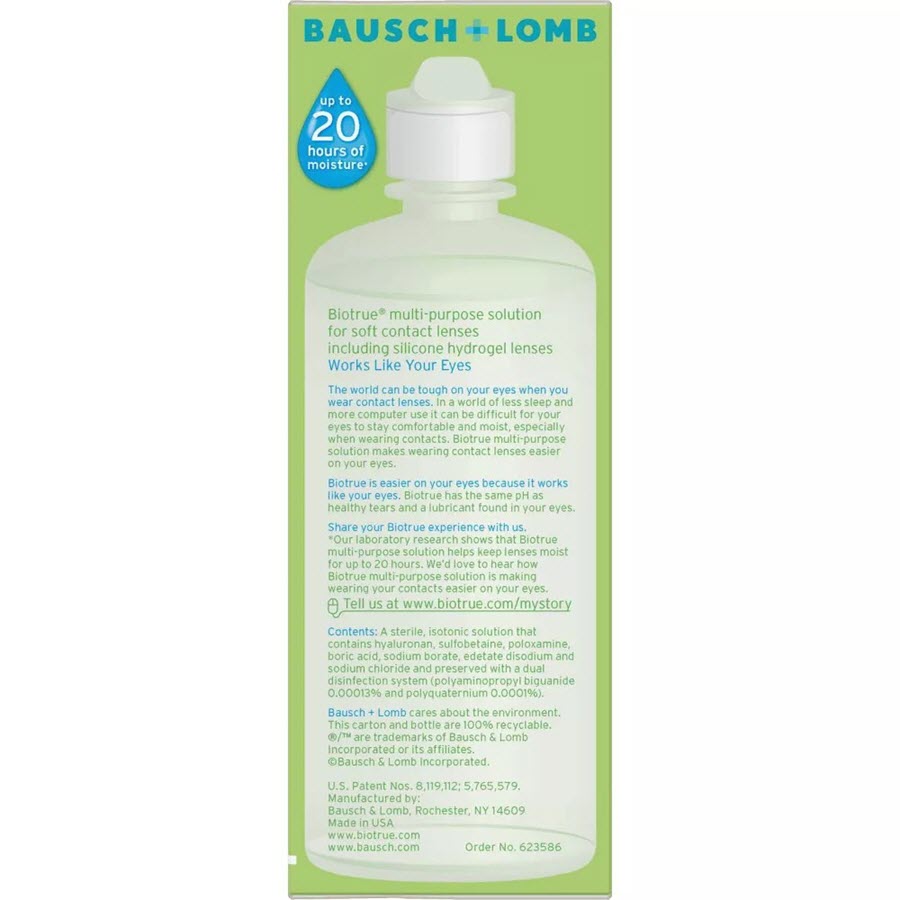 Bausch & Lomb Biotrue Contact Lens Solution, 10oz