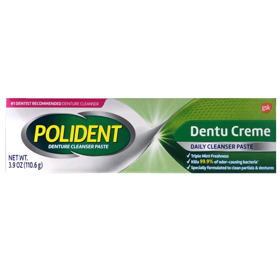 Polident Dentu-Creme Denture Cleaner - 3.9 oz