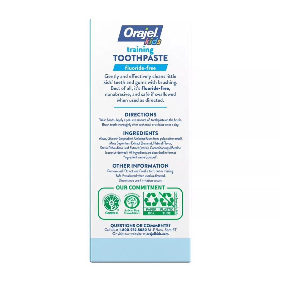 Orajel Kids Paw Patrol Fluoride-Free Training Toothpaste - Fruity Fun - 1.5oz