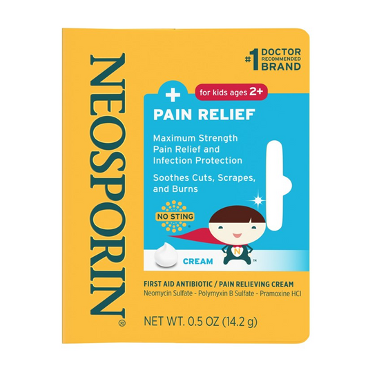 Neosporin Antibiotic and Pain Relieving Cream for Children - 0.5oz