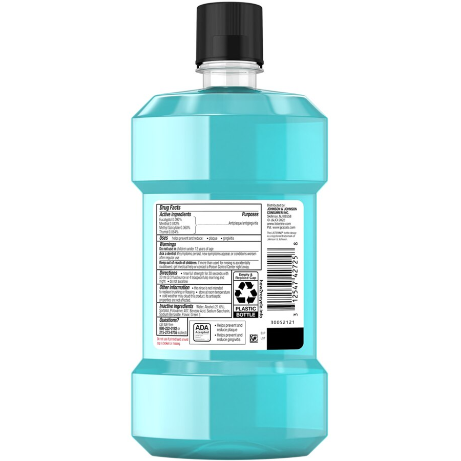 Listerine Cool Mint Antiseptic Mouthwash, 500ml