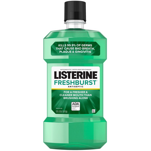 Listerine Fresh Burst Mouth Wash, 1L