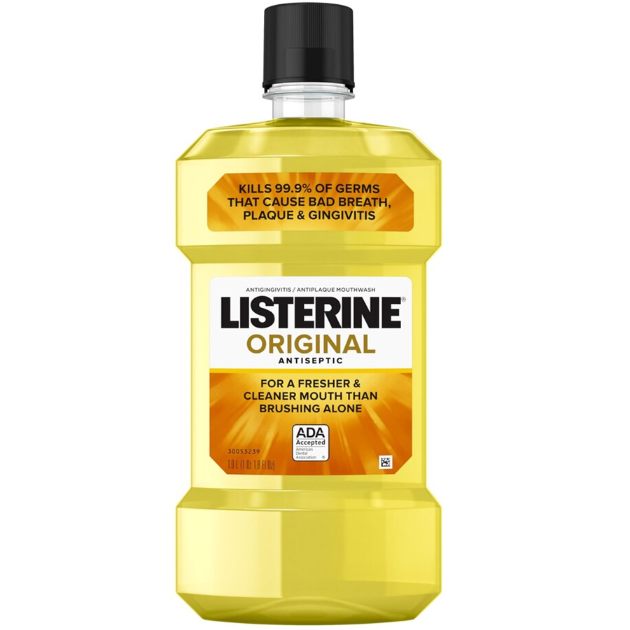 Listerine Antiseptic Mouthwash, Original, 1L