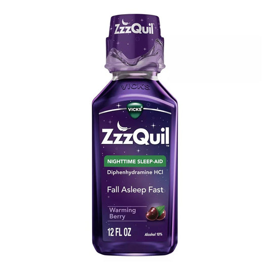 Vicks ZzzQuil Nighttime Sleep-Aid Liquid - Berry 12oz