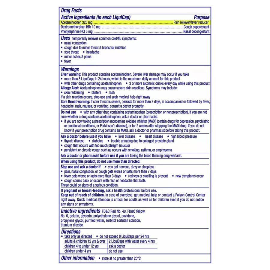 Vicks DayQuil Cold & Flu Multi-Symptom Medicine LiquiCaps - 24ct