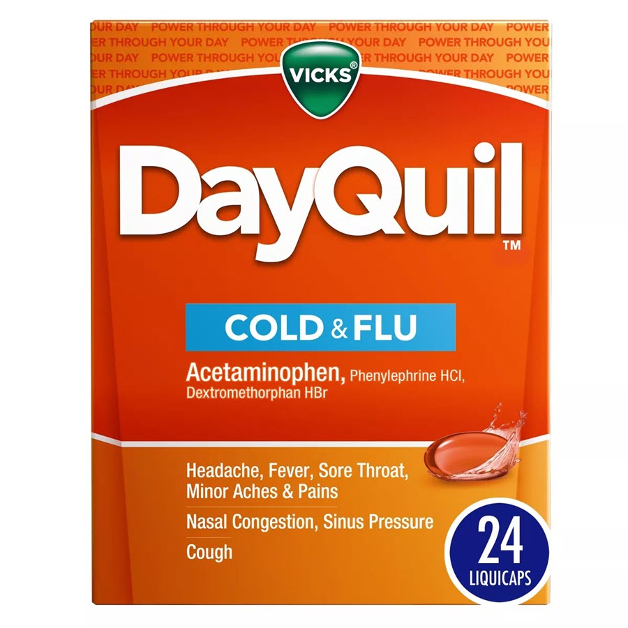 Vicks DayQuil Cold & Flu Multi-Symptom Medicine LiquiCaps - 24ct