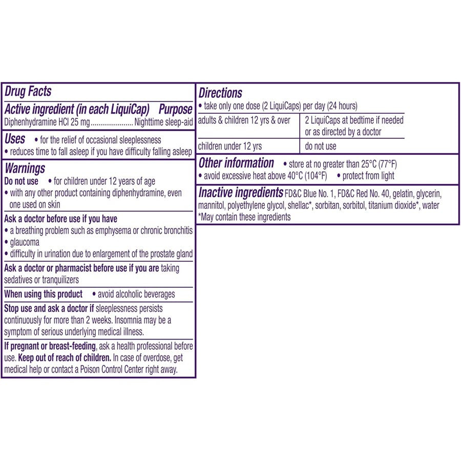 Vicks ZzzQuil Nighttime Sleep Aid, LiquiCaps - 12 ct