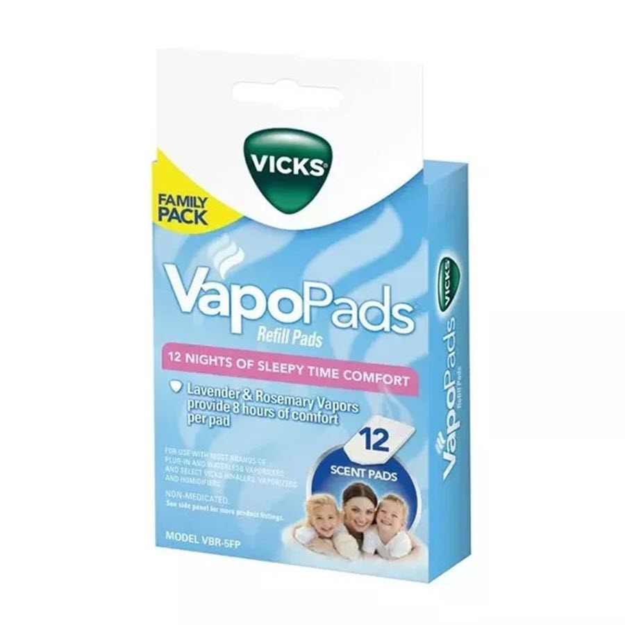 Vicks Vaporizer Waterless Pads, 12ct