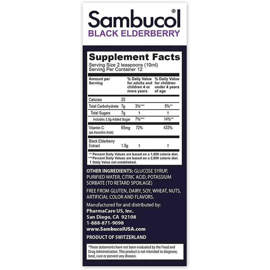 Sambucol Black Elderberry Liquid For Kids - 4 fl oz