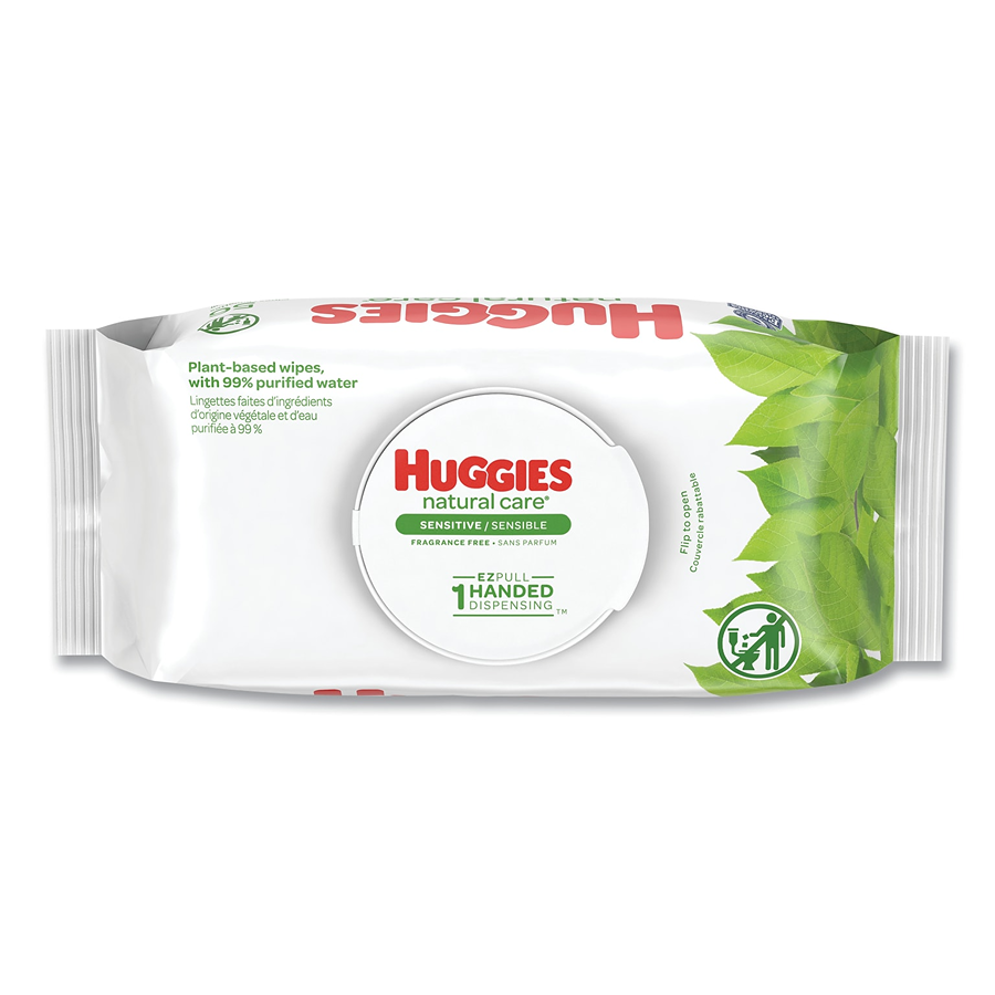 Huggies Natural Care Sensitive Unscented Baby Wipes, 56 Wipes