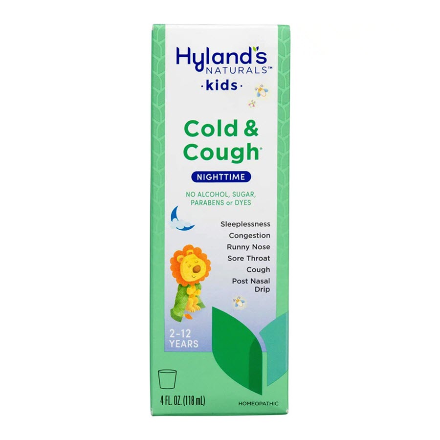 Hyland's Naturals Kids, Cold & Cough, Nighttime, Unflavored, 4 fl oz (118 ml)