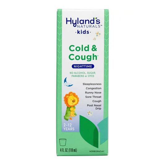 Hyland's Naturals Kids, Cold & Cough, Nighttime, Unflavored, 4 fl oz (118 ml)