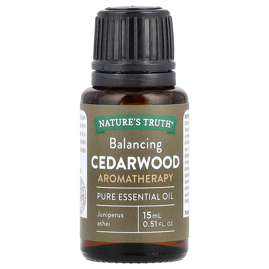 Nature's Truth Pure Essential Oil, Balancing Cedarwood, 15 ml