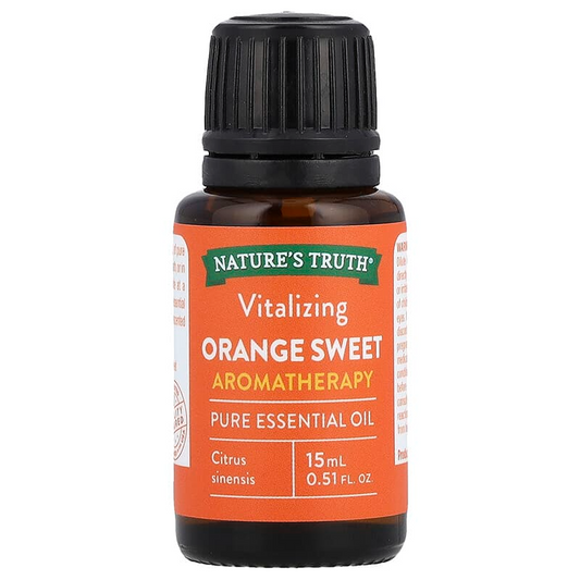 Nature's Truth Orange Sweet Pure Essential Vitalizing Aromatherapy Oil, 15ml