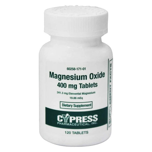 Cypress Magnesium Oxide 400 Mg Tablets - 120 Ea