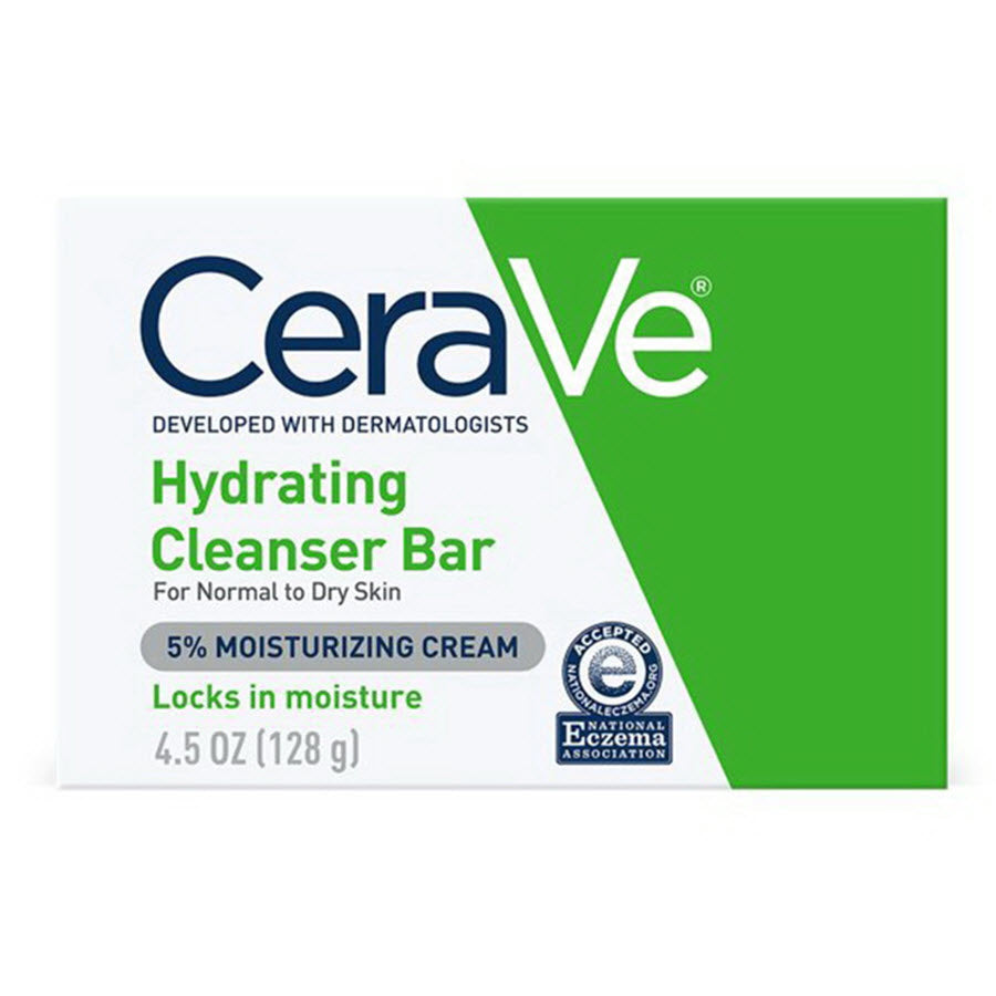 CeraVe Hydrating Cleansing Bar for Normal to Dry Skin, 4.5oz