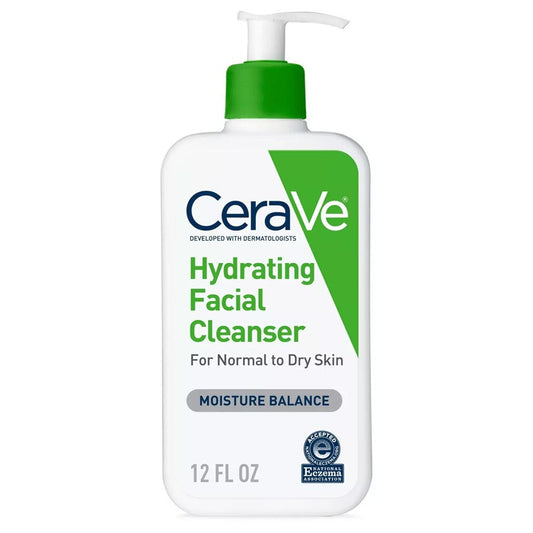 CeraVe Face Wash, Hydrating Facial Cleanser for Normal to Dry Skin, 12oz