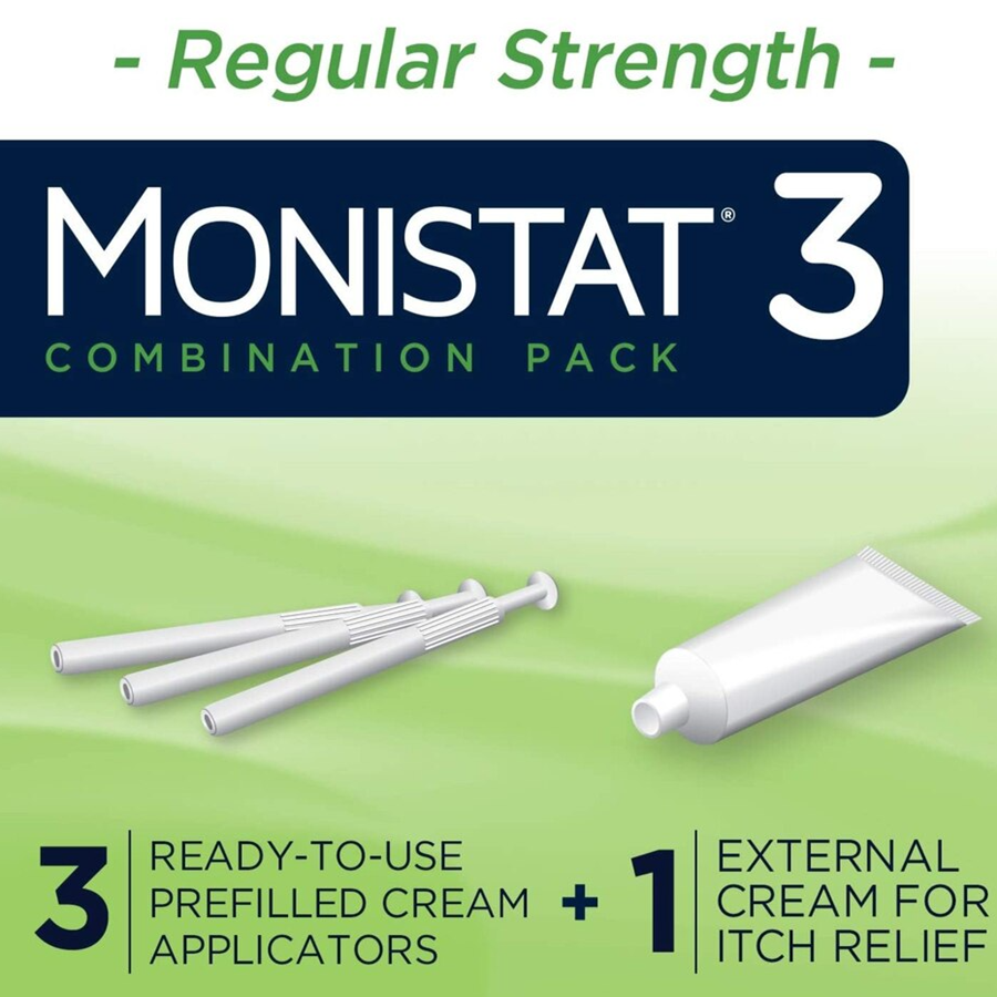 Monistat 3-Dose Yeast Infection Treatment, Prefilled Cream Applicators