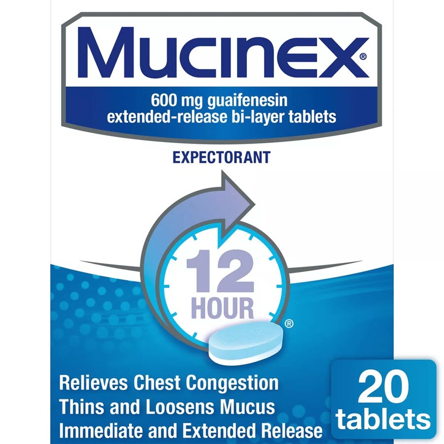 Mucinex 12 Hour Chest Congestion Medicine - Tablets - 20ct