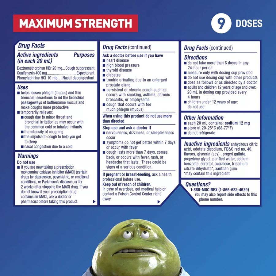 Mucinex Max Strength Severe Congestion & Cough Medicine - Liquid - 6 fl oz