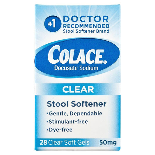 Colace Clear Soft Gels - 28ct