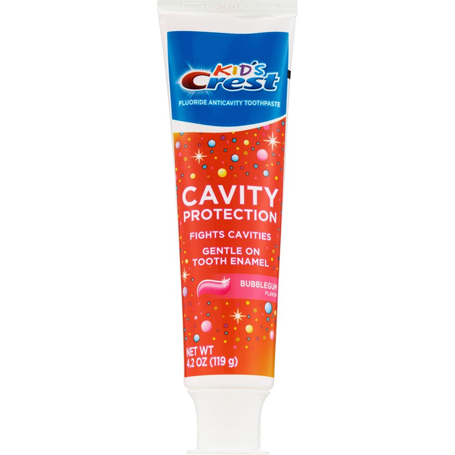 Kid's Crest Cavity Protection Bubblegum Flavor Toothpaste Gel Formula, 4.2 oz