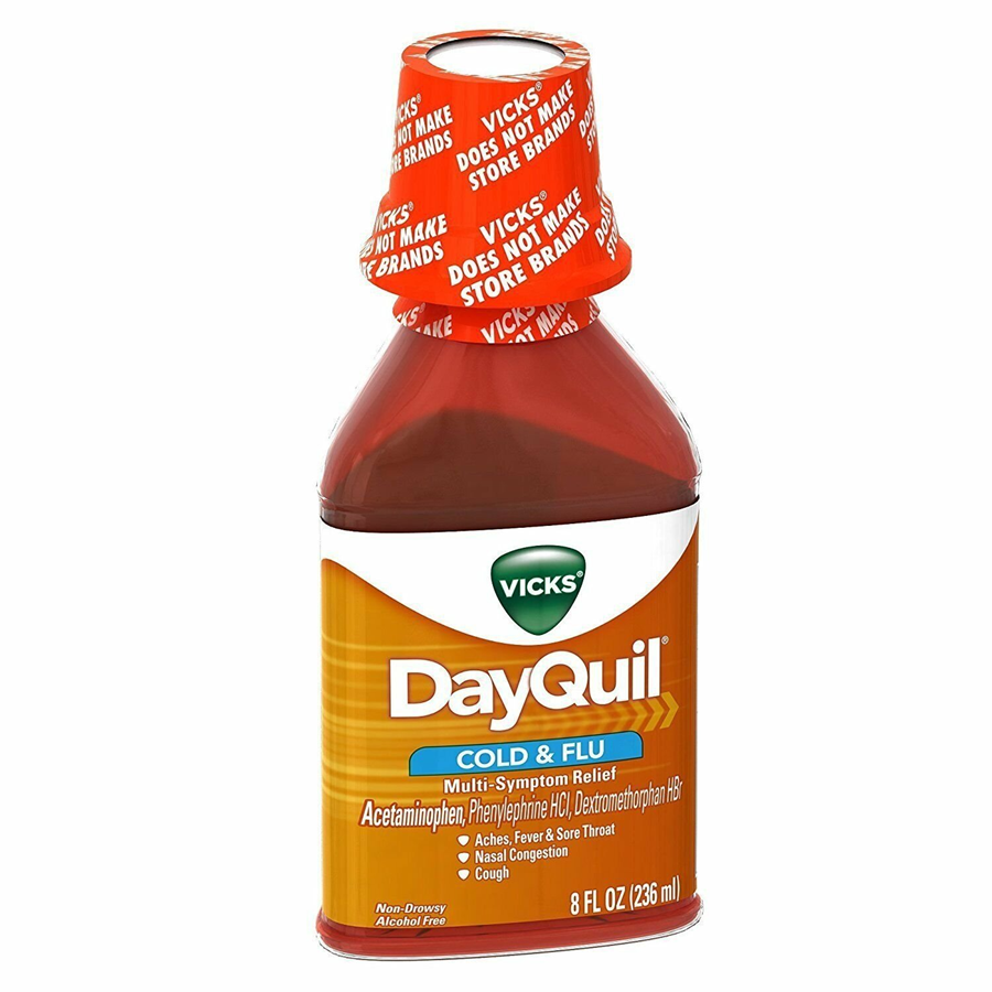 Vicks DayQuil Cold & Flu Liquid Medicine - 8 fl oz